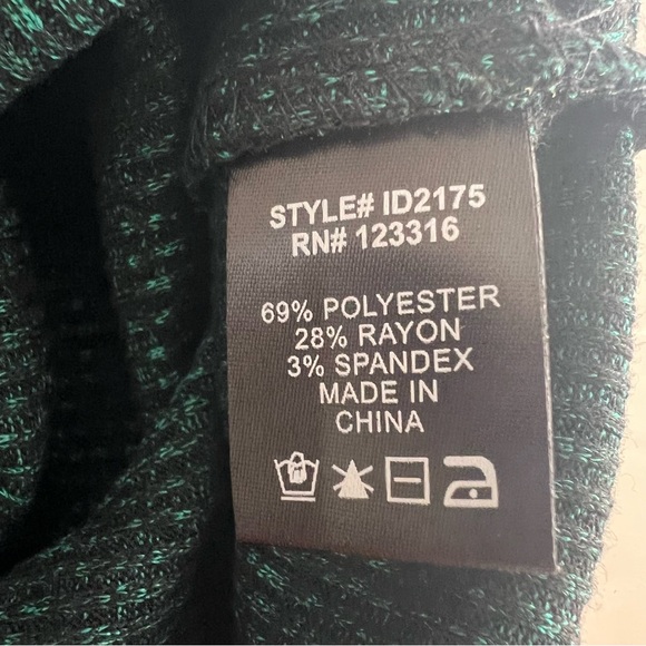 IRIS forest green bodycon ribbed dress - Picture 11 of 11